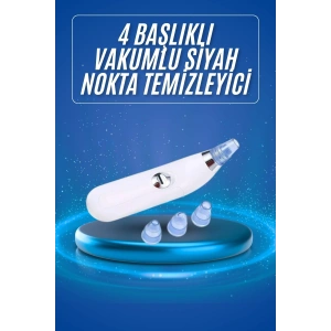 Siyah Nokta Temizleme Cihazı 4 Başlıklı Vakumlu Pilli Ölü Deri Arındırma