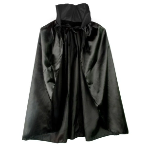 Siyah Renk Yakalı Halloween Pelerini 90 Cm Bx40