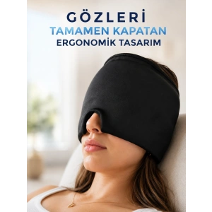 Soğuk & Sıcak Kompres Özellikli Jel Başlık Ergonomik Rahatlama Maskesi