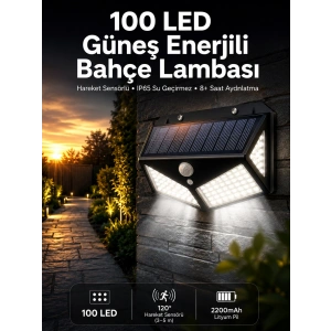 Solar Sensörlü Duvar Lambası Bahçe Lambası Parlak Beyaz Işık Suya Dayanıklı