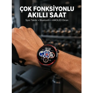 Spor ve Sağlık Takipli Akıllı Saat Kablosuz Şarj Yeni Nesil