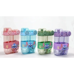 Stitch Çift Bölmeli Pipetli Suluk - Model 1