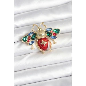 Süslü Arı Model Broş