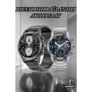 Suya Dayanıklı Dokunmatik Akıllı Saat Bluetooth 5.0, Sesli Asistan ve Sağlık Takibi