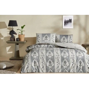 Taç Çift Kişilik Ranforce Nevresim Takımı Edwina Gri