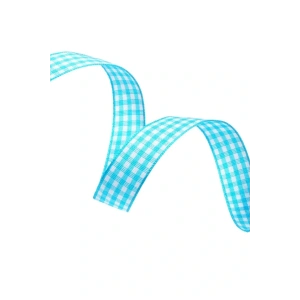 Tafta Ekoseli Kurdele 25 mm Mint 10 Metre