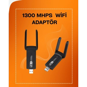 Tak-Çalıştır Özellikli Çift Bant WiFi Adaptör – 1200 Mbps