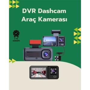 Tam Kapsamlı Araç Güvenliği: 3 Kameralı Full HD Kayıt Sistemi ile Ön, İç ve Arka Görüş