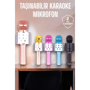 Taşınabilir Bluetooth Karaoke Mikrofon: Hafıza Kart Girişli, Etkileyici Performans
