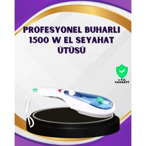 Taşınabilir Buharlı Ütü 1500W | Giysilerde Yanık Bırakmaz, Kokuyu Giderir