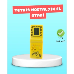 Taşınabilir El Aterisi Gameboy – Klasik Tetris Oyunu, Pil ile Çalışan Mini El Konsolu