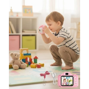 Taşınabilir HD Dijital Kamera Video Kayıt Fotoğraf Çekim USB Bağlantılı Şarjlı