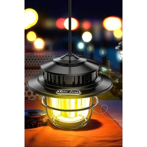 Taşınabilir Retro Fener Su Geçirmez Dış Mekan Güçlü Led Kamp Bahçe Feneri Dekor