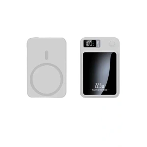 Taşınabilir Şarj Magsafe Powerbank 10.000 mAh Hızlı Şarj Led Göstergeli Kablosuz