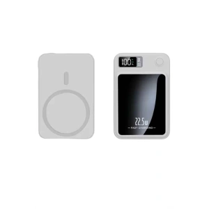 Taşınabilir Şarj Magsafe Powerbank 10.000 mAh Hızlı Şarj Led Göstergeli Kablosuz