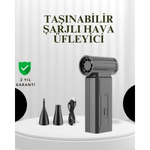 Taşınabilir Şarjlı Güçlü Hava Üfleme Aleti Çok Yönlü Kullanım