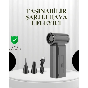 Taşınabilir Şarjlı Güçlü Hava Üfleme Aleti Çok Yönlü Kullanım