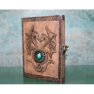 Taşlı Deri Defter Model 8