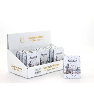 Taşlı İstanbul Tasarımı El Aynası İnce Model 13