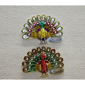 Taşlı Tavuskuşu Magnet