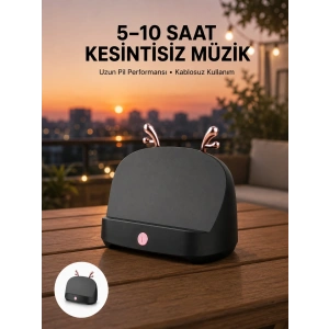 Telefon Tutucu Bluetooth Hoparlör Geyikli Renkli Uzun Ömürlü