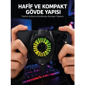 Telefon ve Tablet Uyumlu Manyetik Mobil Soğutucu Fan