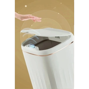 Temassız Sensörlü 20 Litre Çöp Kovası UV Işıklı Koku Geçirmez Mutfak Banyo Kullanımı