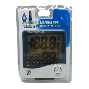 TEMPERATURE HTC-1 DİJİTAL SAAT - SICAKLIK - NEM ÖLÇER (5047)