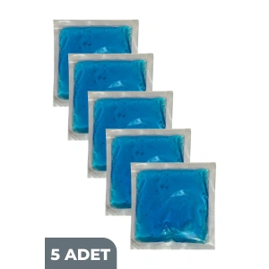 Termojel Sıcak Soğuk Kompres Jel Buz Paketi, 5 Adet Soğutucu Jel Isıtıcı Jel Kompres 13cmx13cm