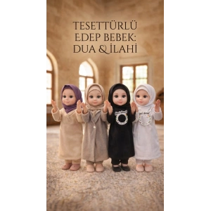 Tesettürlü Dua Eden ve İlahi Söyleyen Bebek - Ramazan Oyuncağı