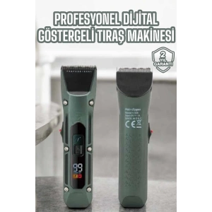 Tıraş Makinesi Dijital Göstergeli Turbo Motor Paslanmaz Çelik