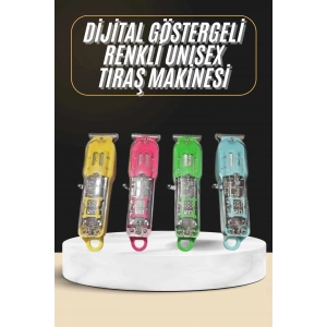 Tıraş Makinesi Renkli Dijital Göstergeli Epilasyon Öncesi Kısaltma Makinesi