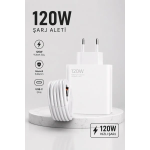 Turbo Hızlı Şarj Destekli 120W USB-C Şarj Seti