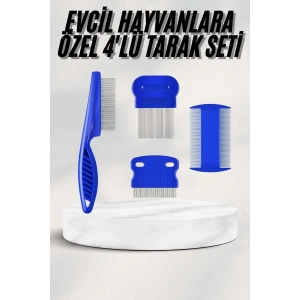 Tüy Fırçası Bit Tarağı Seti Evcil Hayvan Tüy Toplayıcı Bit Pire Önleyici Tarak