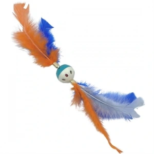 Tüylü Püsküllü Kedi Oyuncağı Dikkat Çekici Renkli Sevimli Evcil Hayvan Oyuncağı (5047)