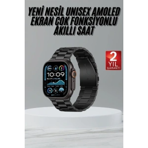 Ultra 3 Kordonlu Amoled Ekran Akıllı Saat Çok Fonksiyonlu Uyku ve Sağlık Takibi