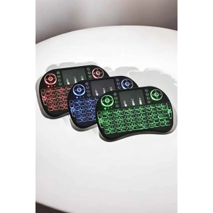 USB Bağlantılı Mini Q Klavye Işıklı Tüm Cihazlara Uyumlu