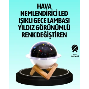 USB ile çalışan projektörlü aromaterapi nemlendirici masaüstü kullanım için uygun