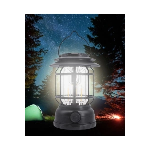 Usb Şarjlı Led Kamp Lambası - Bluetooth Müzik Çalar, El Feneri Ve Cep Telefonu Şarj Cihazı