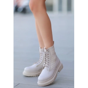 Utag Bej Cilt Bağcıklı Bot