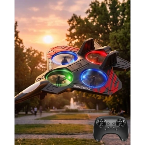 Uzaktan Kumandalı Drone Uçak LED Işıklı 360 Derece Akrobatik Hareket Özellikli