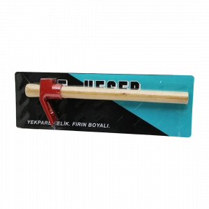 VAKUMLU KIRMIZI KESER AHŞAP SAPLI (5047)