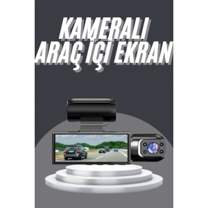 Video ve Fotoğraf Kaydedici Sürüş Kamerası Ön ve Arka Çift Kameralı