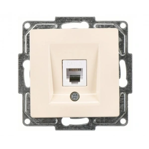 Visage Ambiance Metalik Bej Telefon Prizi Visage Seri Çerçevesiz - Priz ve Anahtar İçin Uyumlu Çerçeve