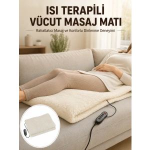 Vücut Masaj Matı Isı Terapili ve Çok Bölgeli Masaj Yeni Nesil