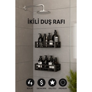 Yapışkanlı Duvar Rafı organizer banyo rafı duş rafı mutfak rafı havluluk sabun krem şampuanlık