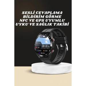 Yeni Model Akıllı Saat GPS Uyumlu Uyku ve Sağlık Takibi Sesli Görüşme