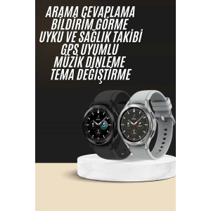 Yeni Nesil Akıllı Saat Çağrı Cevaplayabilen Plastik 47 Mm Uyumlu Kordon