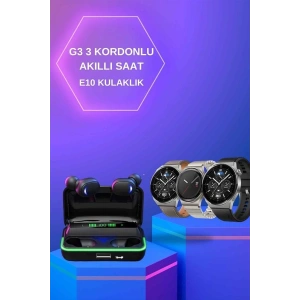 Yeni Nesil Akıllı Saat Ve Bluetooth Kulaklık Titreşim Bildirimleri Uyku Takibi