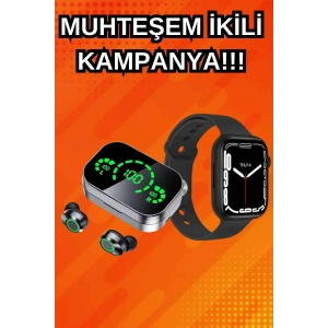 Yeni Nesil Akıllı Saat ve Ucuz Kaliteli Bluetooth Kablosuz Kulaklık Amoled Ekran